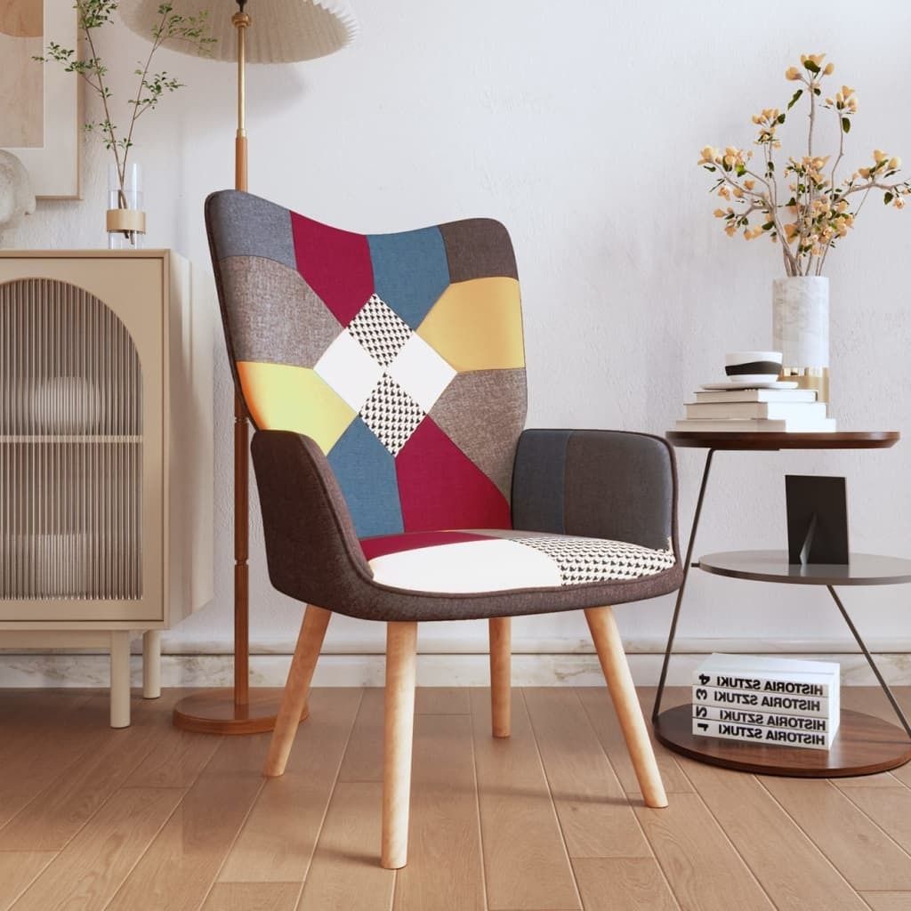 The Living Store Relaxsessel Patchwork Stoff