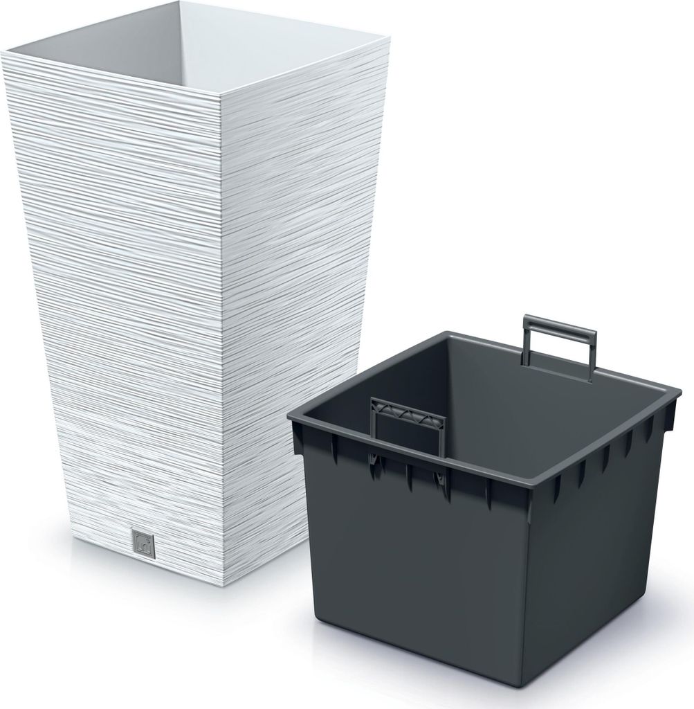 Furu Square DFSH300, vierkante bloempot, 29,5 x 29,5 x 55 Productafbeelding 