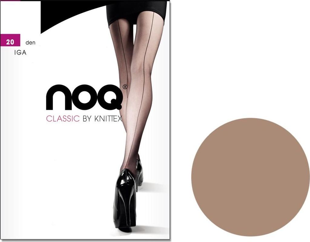 Glatte Nahtstrumpfhose Iga 20 DEN Beige 3