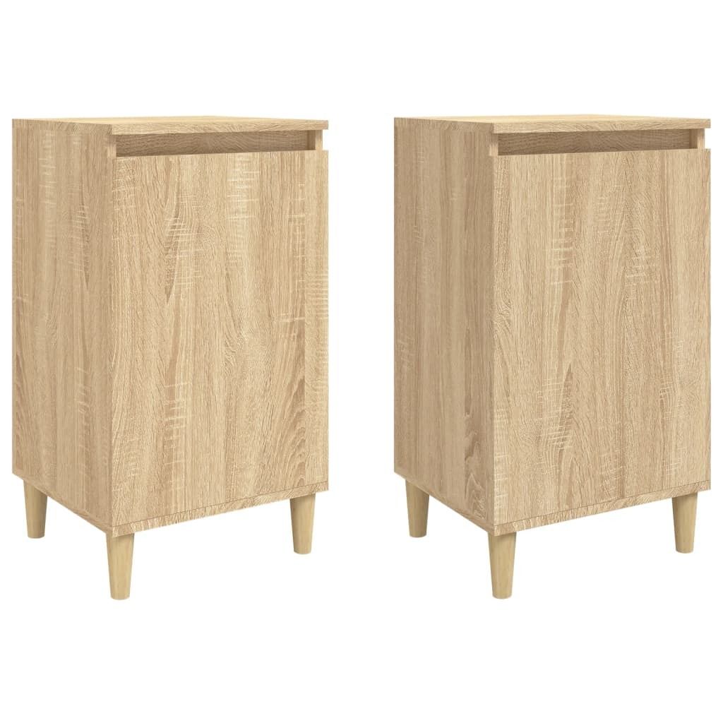 Nachttische 2 Stk. Sonoma-Eiche 40x35x70 cm Holzwerkstoff Produktbild 
