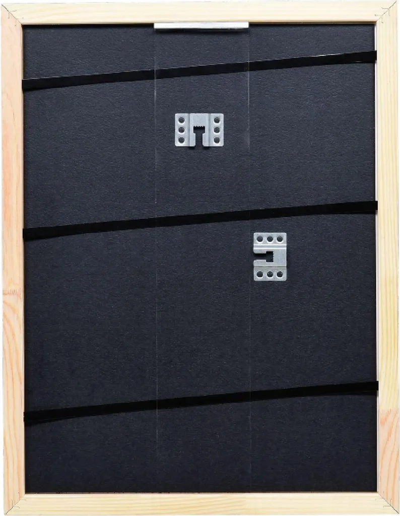Cornice DR35 84x57 Cm In MDF Nero Opaco – Vetro Acrilico Antiriflesso, Ganci, Made In Germany