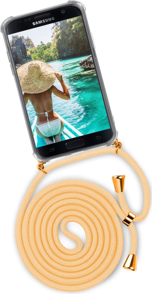TWIST-Case + TWIST-Cord für Samsung Galaxy S7, Farbe:Sunburst (Gold)