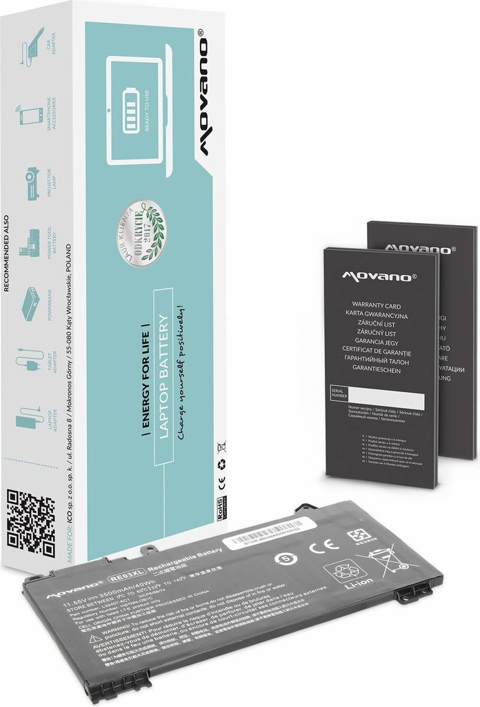 RE03XL Akku für HP 430 440 450 G6 430 440 450 G7 Produktbild 