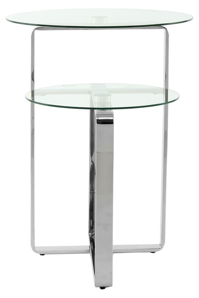 Padiro Beistelltisch rund Ø 59 x 60 cm - Silber - modern, Produktbild 