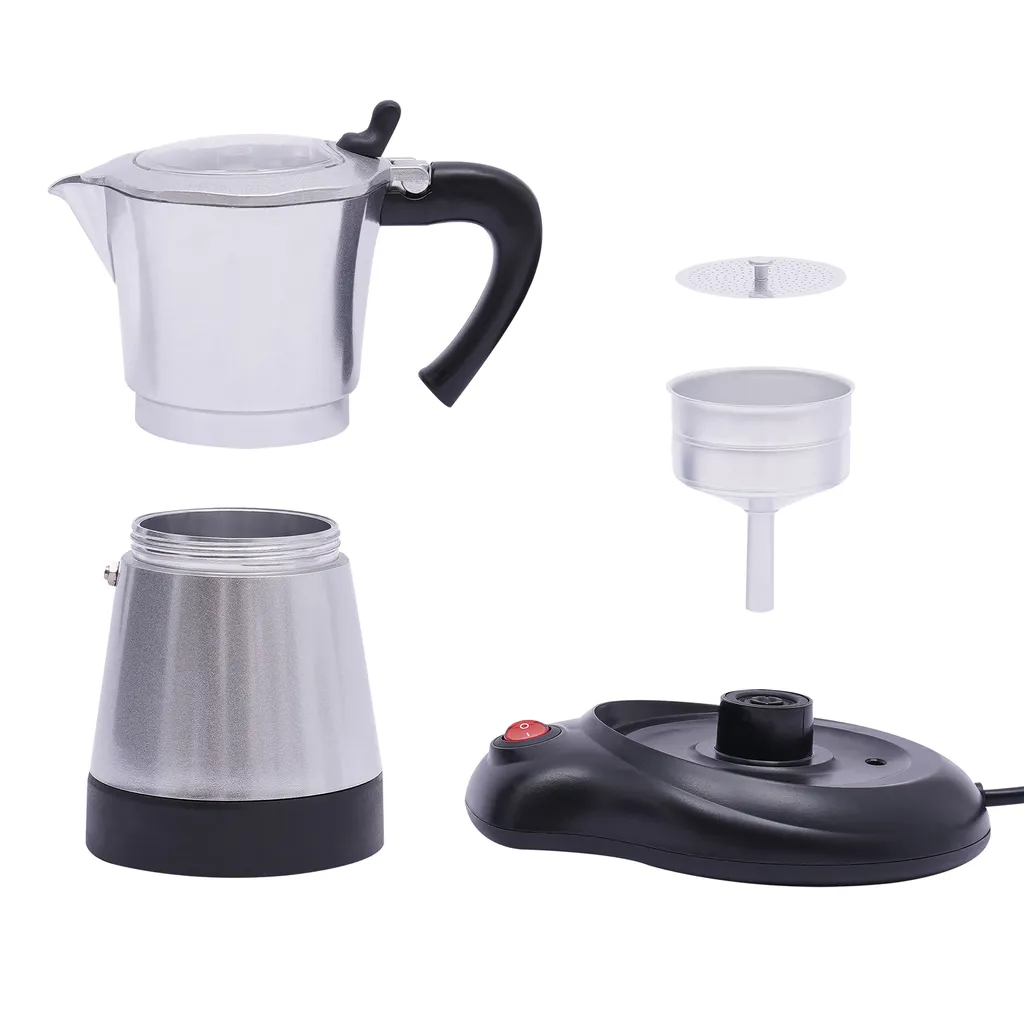 Machine à Café Espresso Électrique 6 Tasses - Idéal Petit Déjeuner - 3