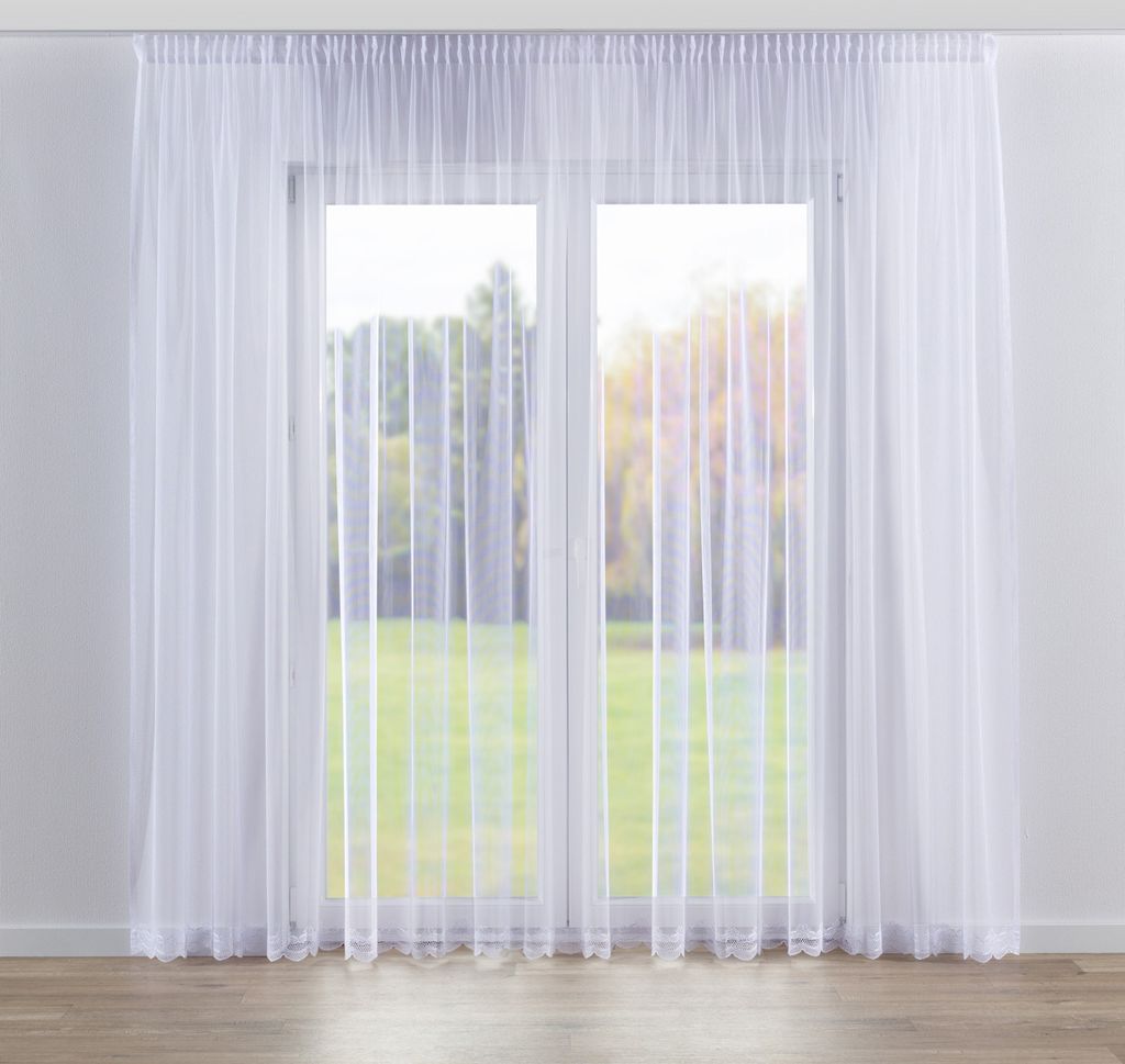 Dekoria Gardine mit Kräuselband, weiß, 100 x 160 cm Produktbild 