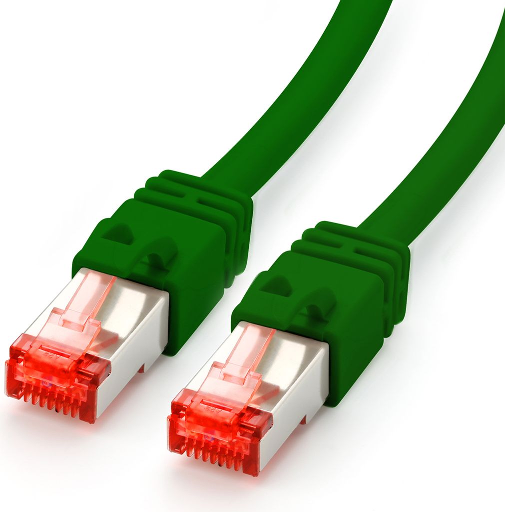 0,25m Netzwerkkabel Cat7, grün
