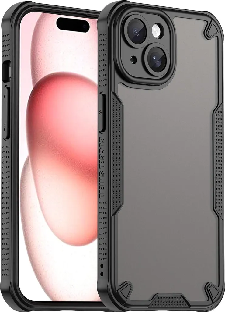 Custodia Professionale iPhone 15 Plus Phonesta Armor - Nero Business - 1