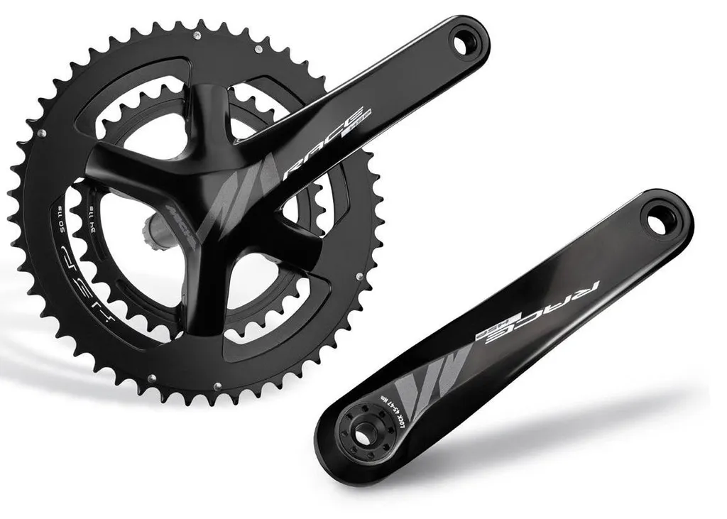 Pédalier Miche Crankset Race 172mm 39-52 Dents Filetage Italien Argent