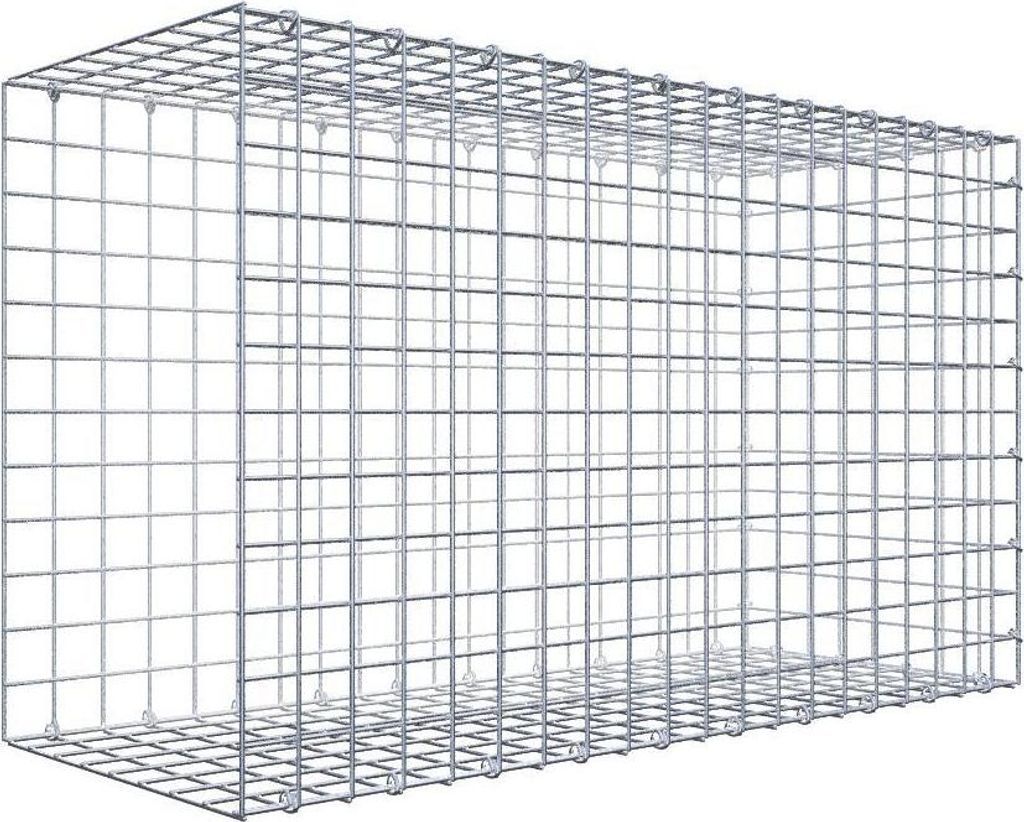 Anbaugabione Typ 2 100 cm x 60 cm x 40 cm (L x H x T), Maschenweite 5 cm x 5 cm, C-Ring