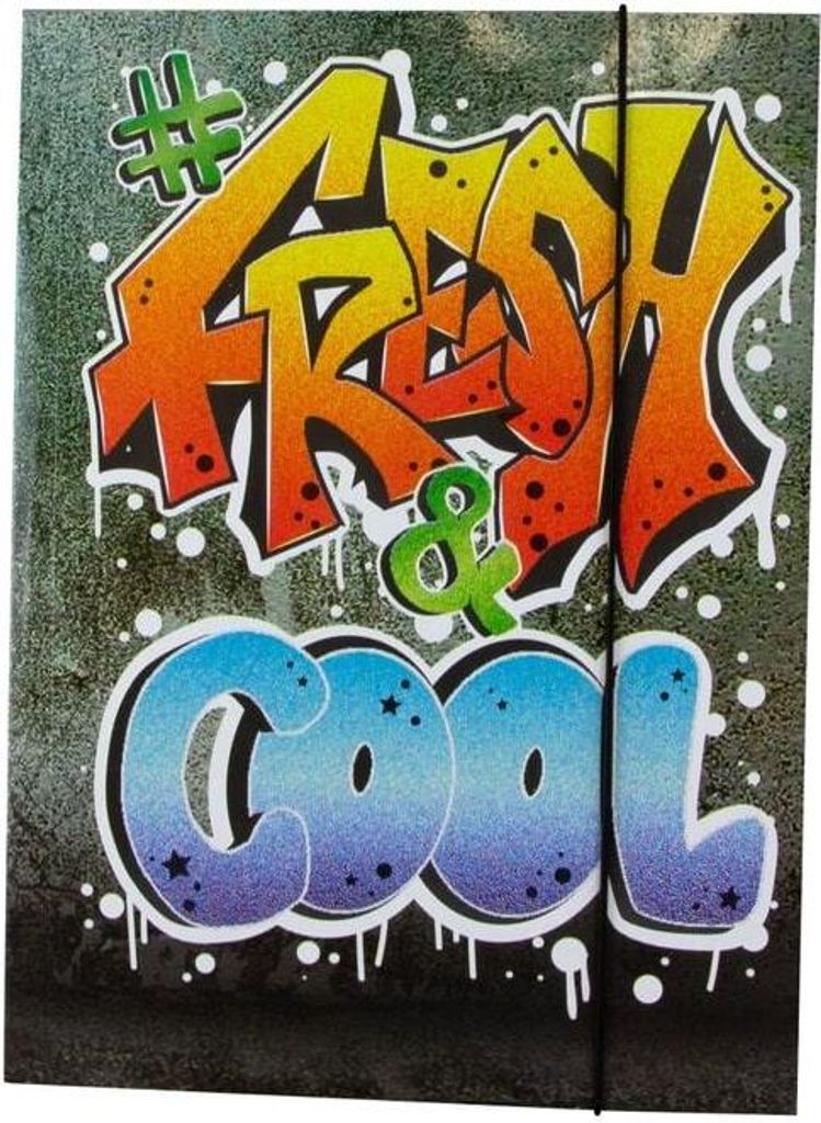 Gummizugmappe DIN A3 - Graffiti Fresh & Cool