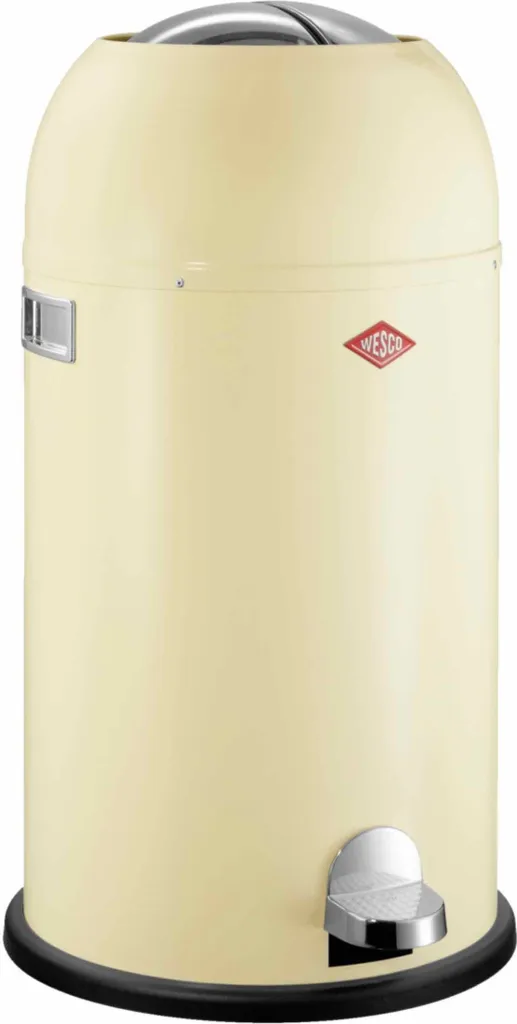 WESCO Kickmaster Soft Poubelle Amande avec Fermeture Silencieuse 33L