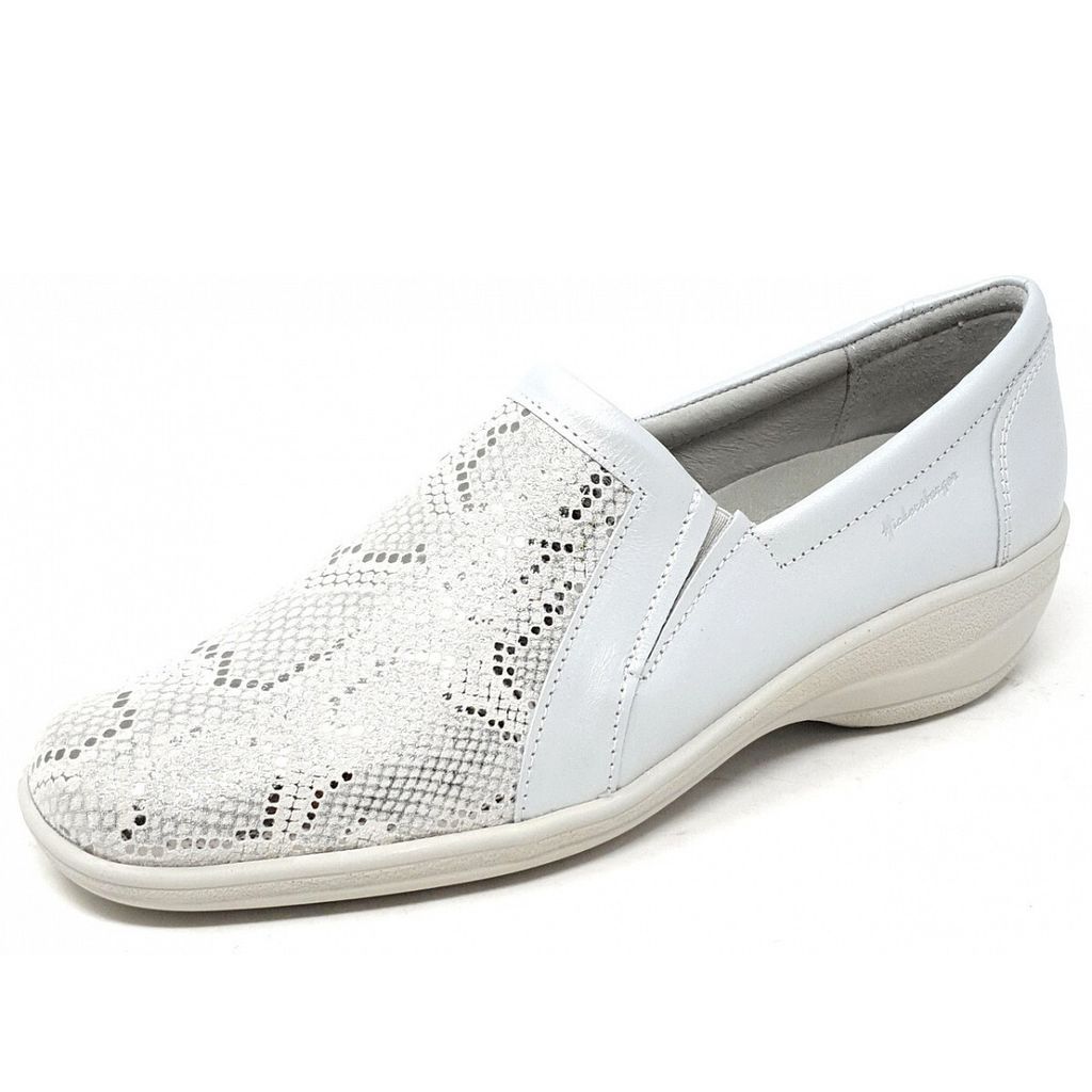 Hickersberger Damen Slipper in Silber, Größe 6.5
