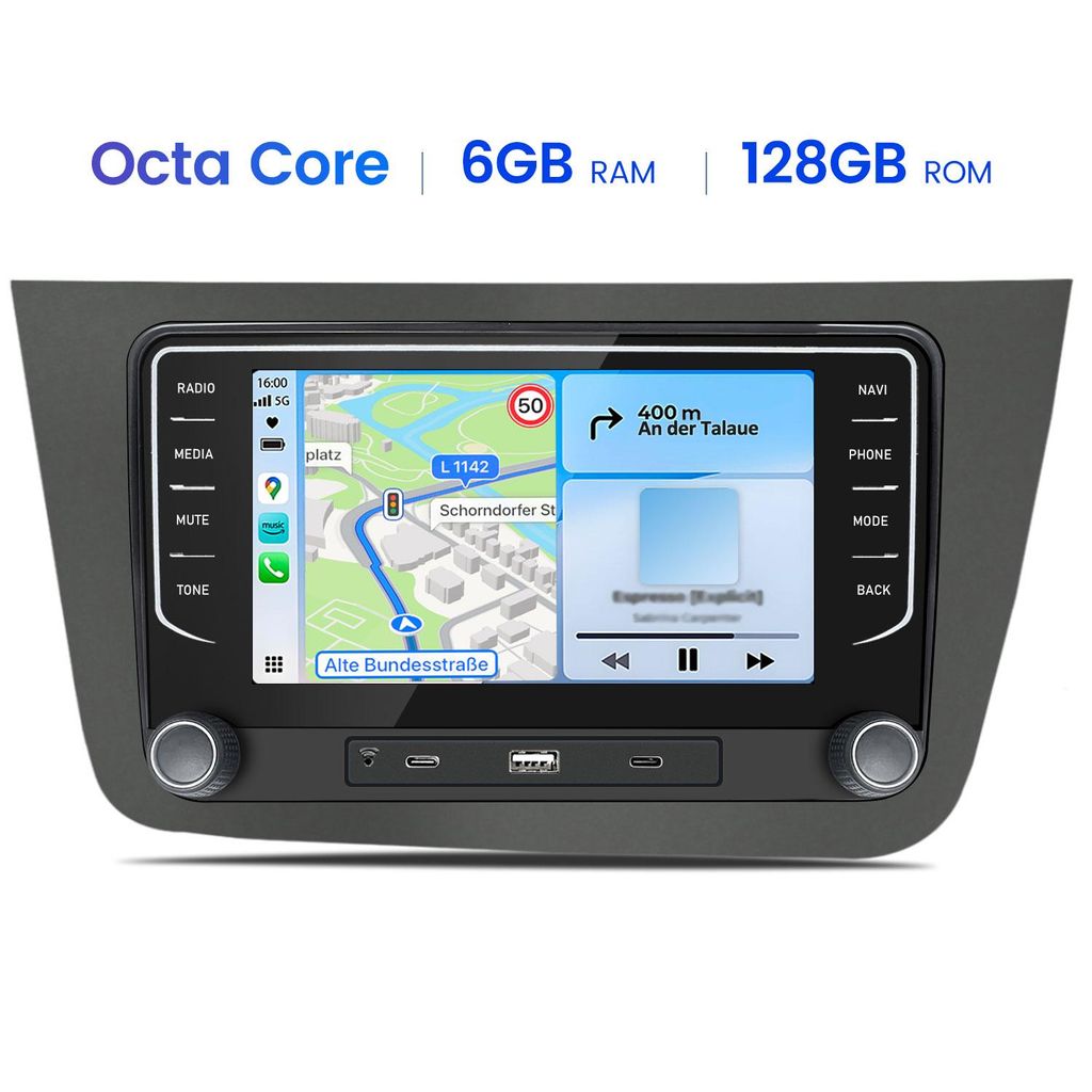 Radio samochodowe do Seat Altea 2004–2015 i Seat Toledo Zdjęcie produktu 