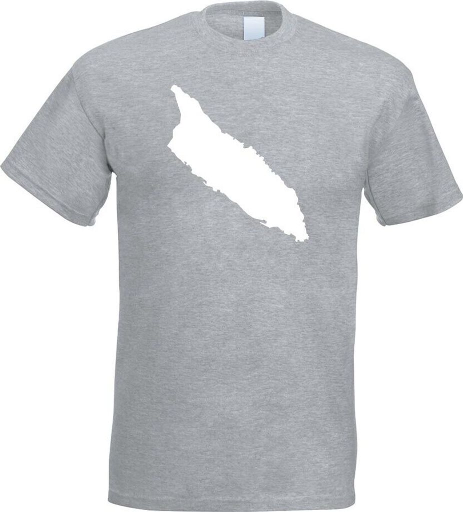 Kiwistar - T-Shirt - Graumeliert - Niederlande - Aruba Herren Funshirt Bedruckt Design Sprüche Spruch Motive - mit Motiv Bedruckt - Funshirt Desig...