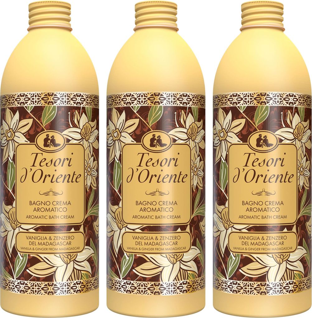 Tesori d'Oriente Vanilia e Zenzero Schaumbad 500 ml x3
