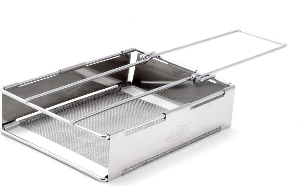 GSI Outdoors Edelstahl Toaster 179 g, silber; 65610