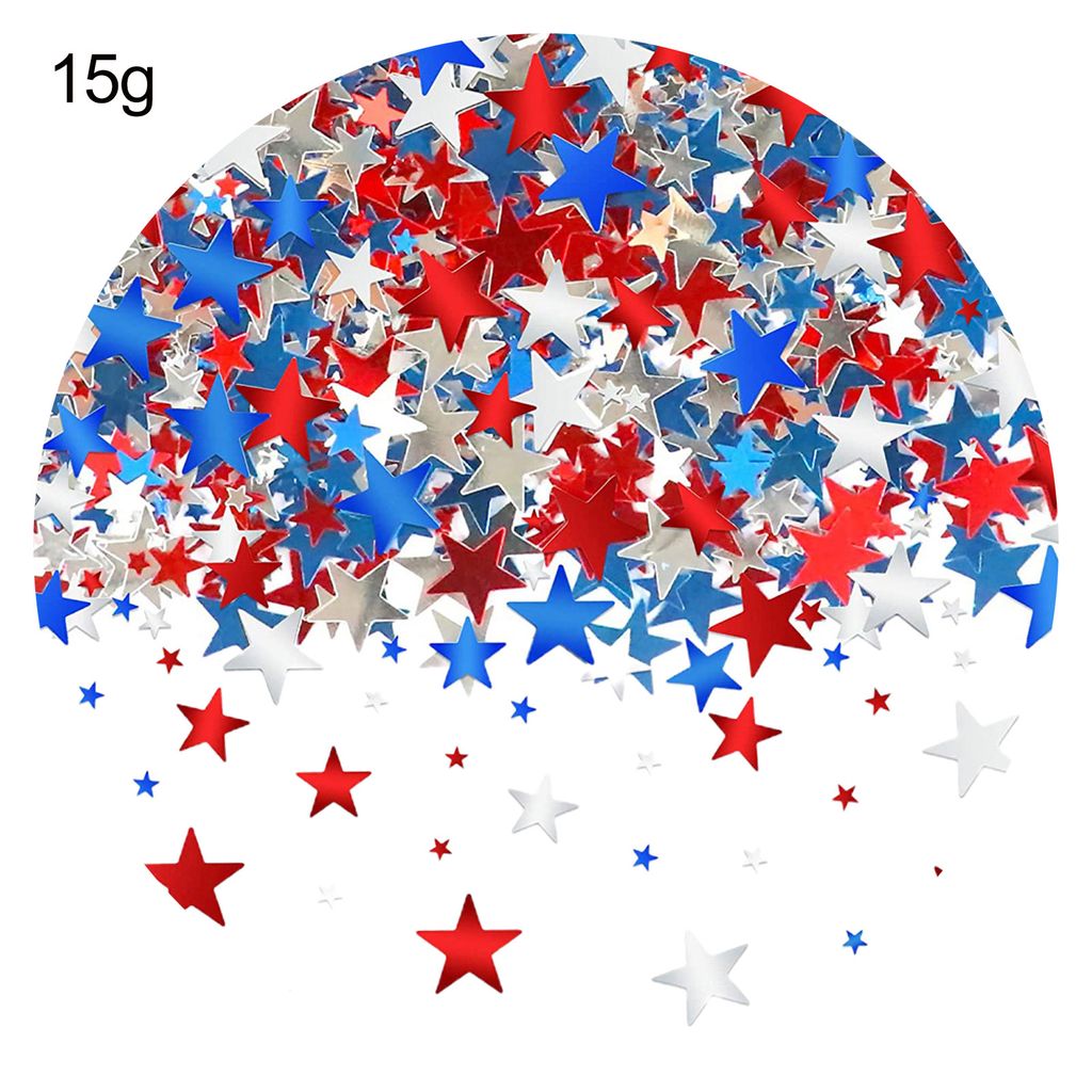 10g/15g/30g Sternausschnitte Papiere Sternform leuchten auffällige vielseitige Verwendungen Delikates Ornament Dekoration Leichtes Gewicht 4. Juli...