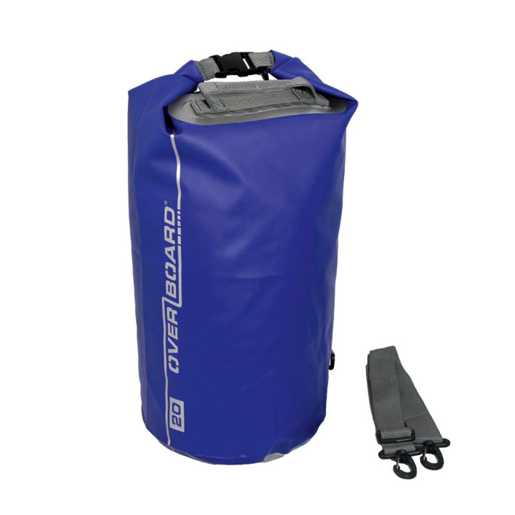 Overboard, Packsack, wasserdichter Packsack 20 Liter Blau,