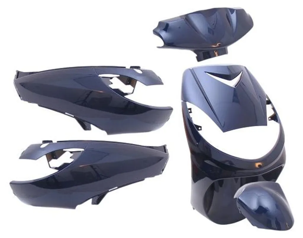 Baguettes de Protection Latérales Peugeot Bleu Métallisé - Lot de 6 Pièces