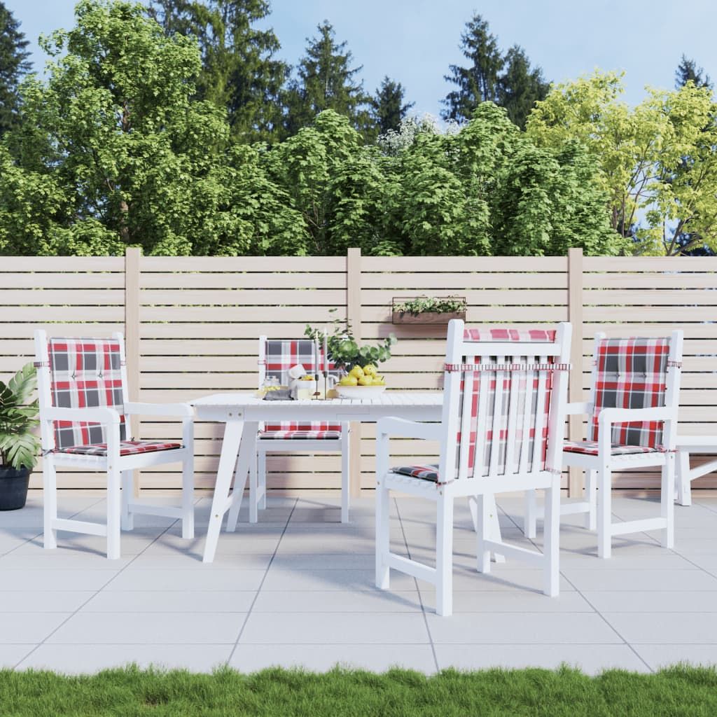 The Living Store Gartenstuhlauflagen für Niedriglehner 4 Stk. 100x50x3 cm