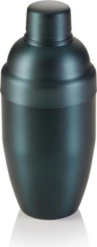 4x Shaker Classic Nocturn, 0,5 ltr., Ø 8,5 cm, blau matt - HLC, Chromnickelstahl 18/10