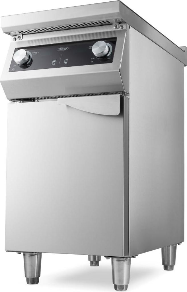 Maxima - Gastro Induktionsherd - 2 Brenner - 70 cm Tief - mit Ständer