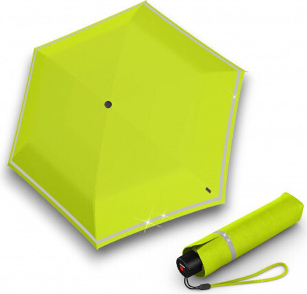 Knirps KNIRPS ROOKIE LIME REFLECTIVE - lehký skládací Obrázek produktu 