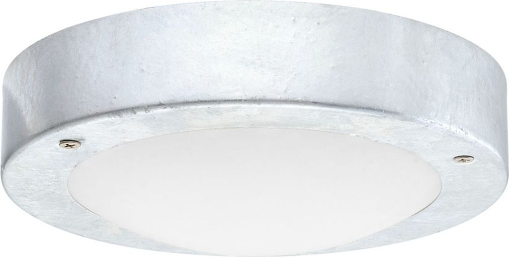 Eglo 30906 VENTO 1 LED GX53 Außen-Wand- / Deckenleuchte 3,7W Ø185mm Feuerverzinkt Weiss Warmweiss IP44
