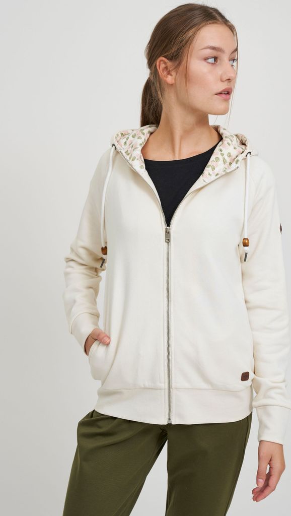 OXMO OXUlla Damen Sweatjacke Cardigan Sweatshirtjacke mit Kapuze