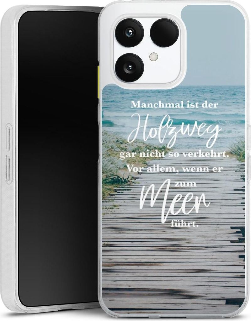 DeinDesign Handyhülle für Fairphone 6 Silikon Hülle Case Smartphone Schutzhülle Statement Strand Spruch
