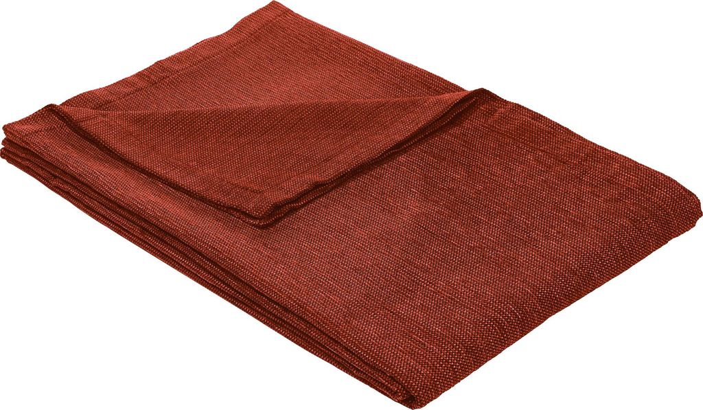 Erwin Müller Sessel- und Sofaschoner rot/schwarz 100x200 cm