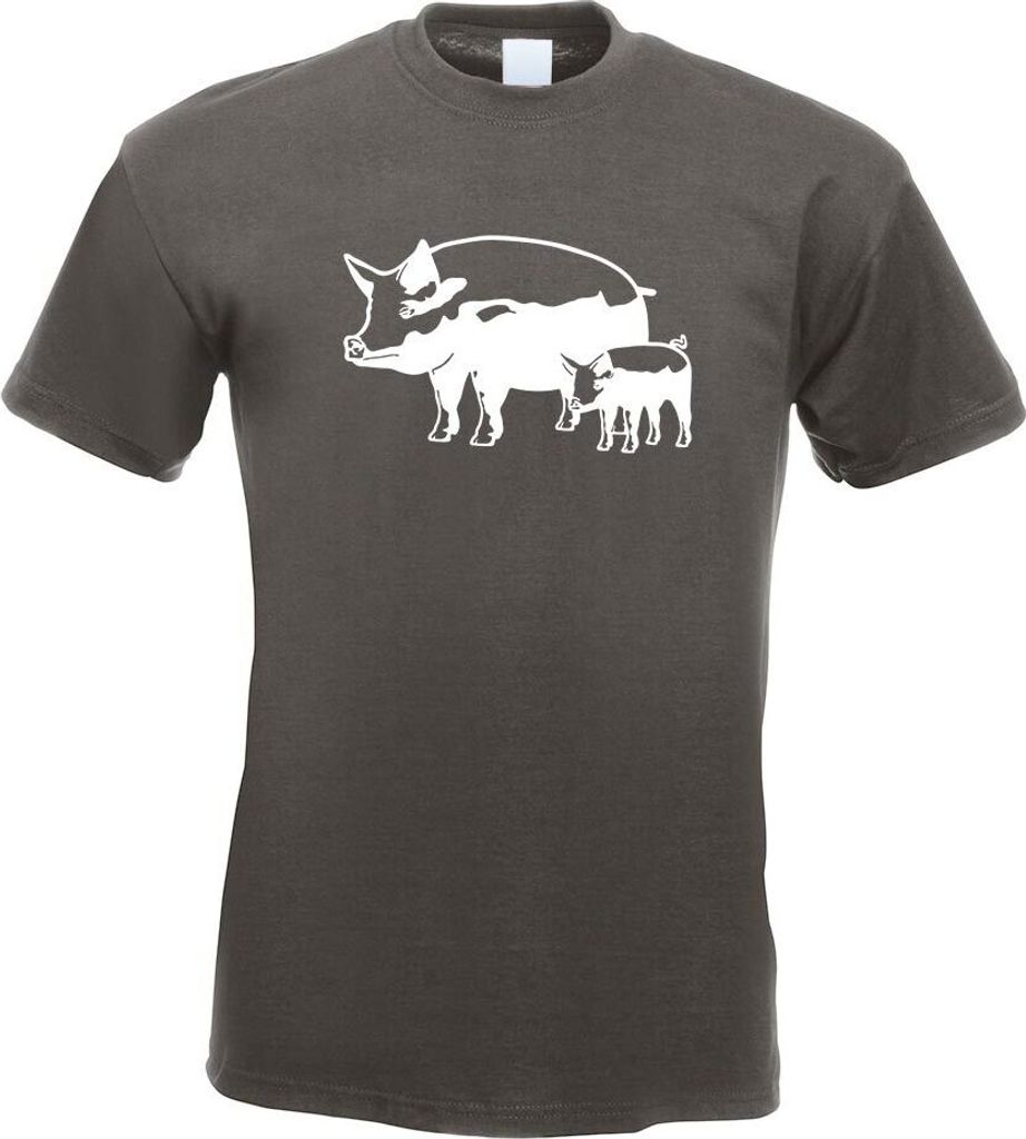 Kiwistar - T-Shirt - Graphit - Schwein Motiv 8 - Sau - Baby Herren Funshirt Bedruckt Design Sprüche Spruch Motive - mit Motiv Bedruckt - Funshirt ...
