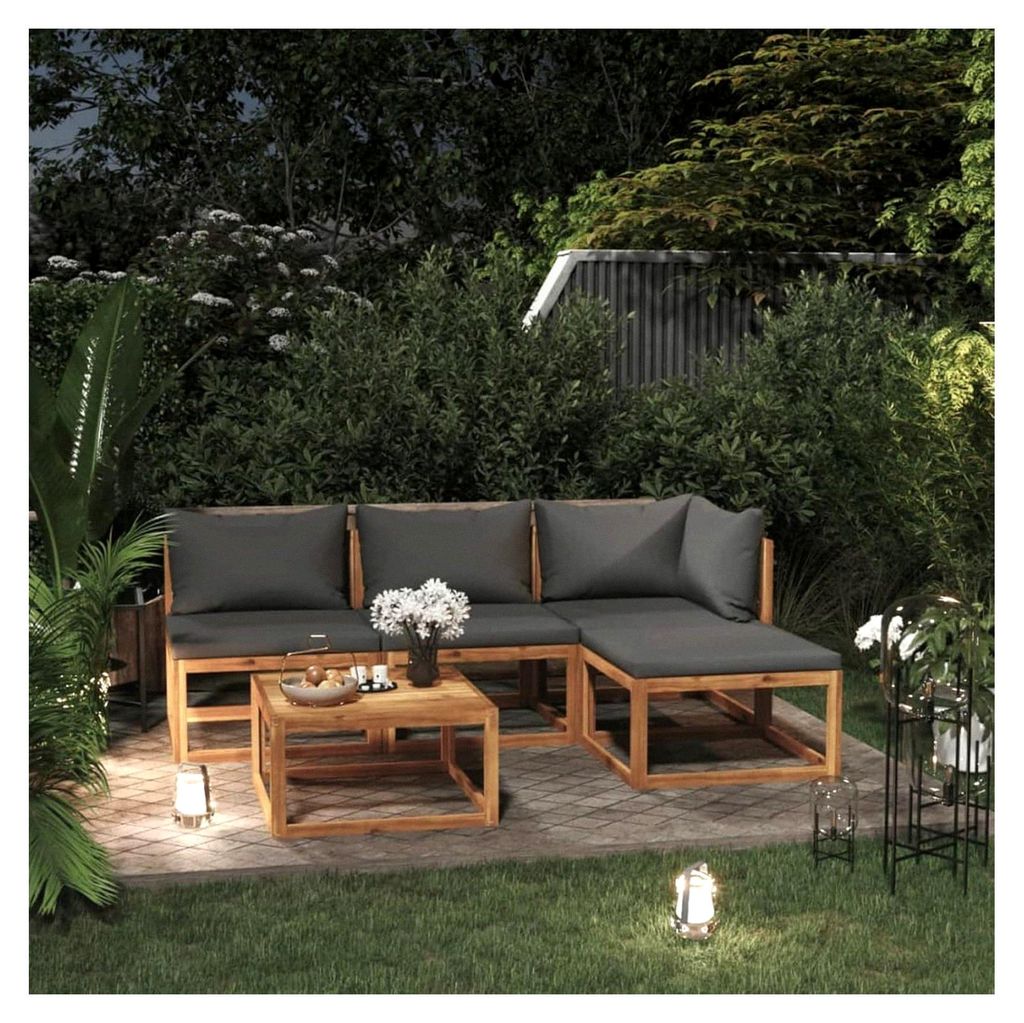 Kleine Gartenlounge Gartenmöbel Set Holz Balkon Lounge Sofa Outdoor Balkonmöbel