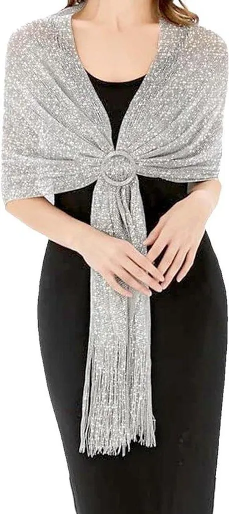 Ceinture fine argentée et beige taille M Loup, accessoire chic