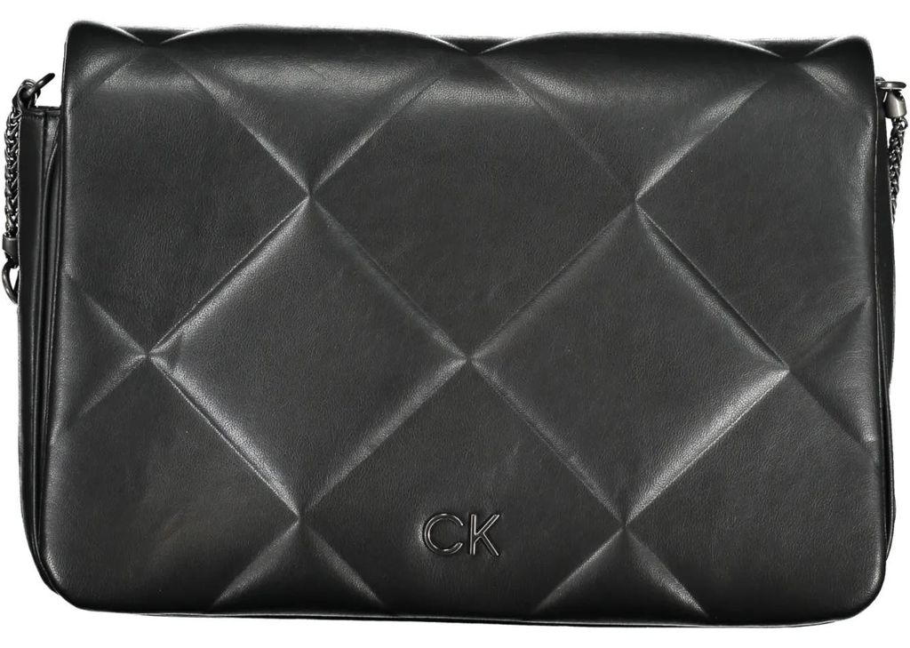 Stylische schwarze Handtasche: Verstellbarer Kettenriemen, Produktbild 