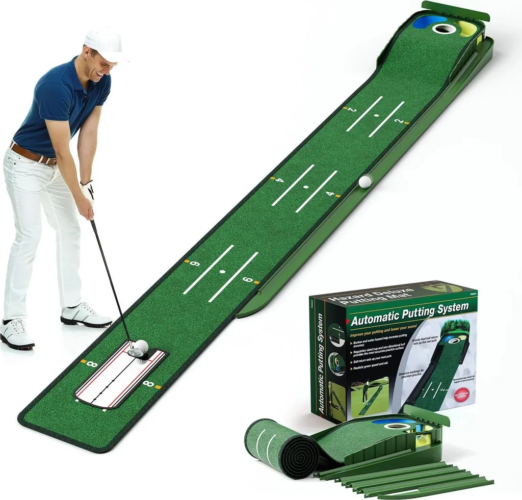 Tapis de golf pour maison et bureau - Entraînement au putting facile