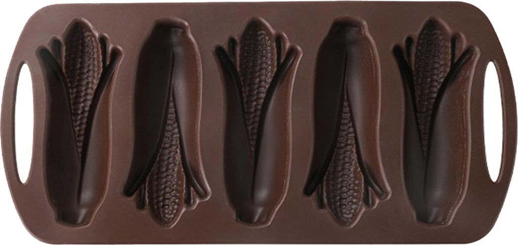 Silikon-Maisstangen-Brotform zum Backen, antihaftbeschichtete Dessertform in Nussblattform, hohe Temperaturbeständigkeit, BPA-freie Kuchenform fü...
