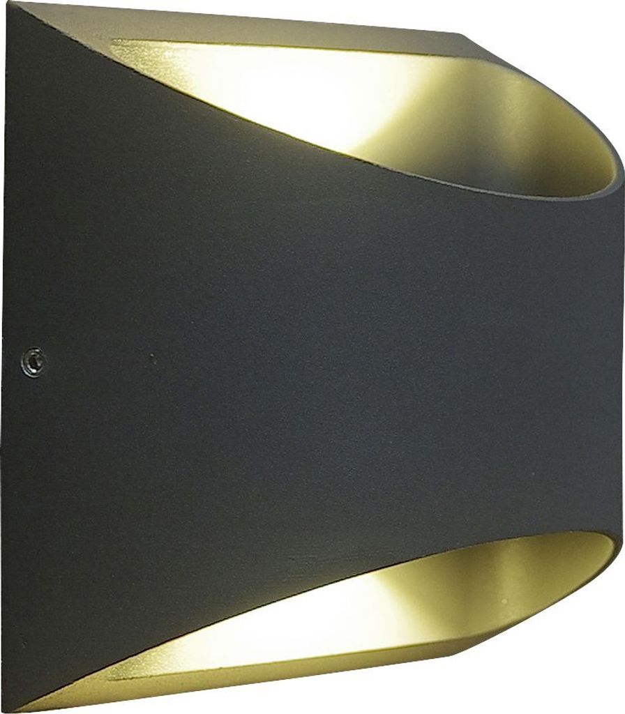 Lutec LED Außenwandleuchte Dodd anthrazit Up- & Downlight Produktbild 11