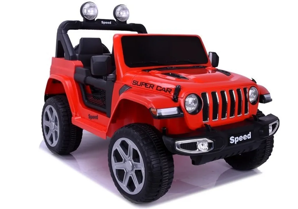 4x4 rouge électrique FT-938 biplace avec amortisseurs et pneus souples
