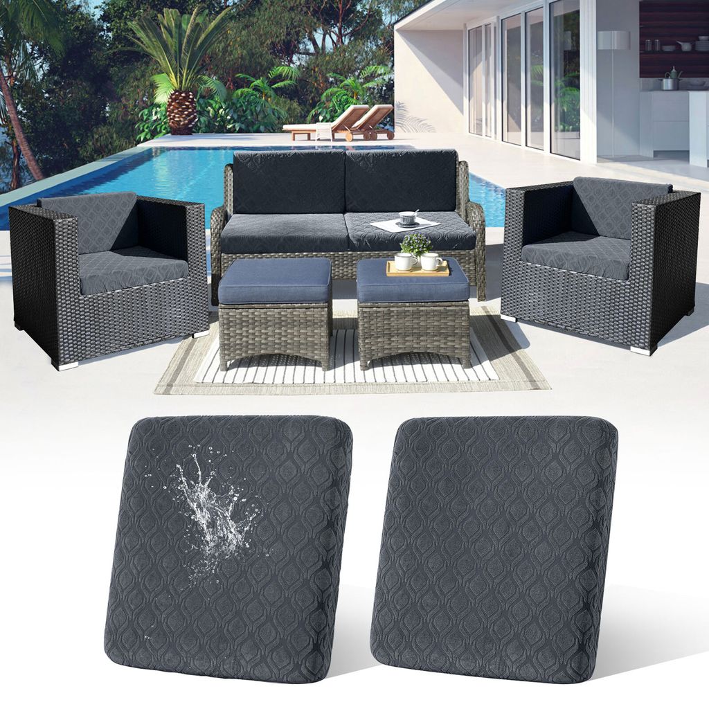 2 Stück Outdoor Kissen Wetterfest Sofabezug Wasserdicht Sofa Sitzkissenbezug Outdoor Sofa Überzug Bezüge Für Gartenpolster Sofa Cushion Cover S...