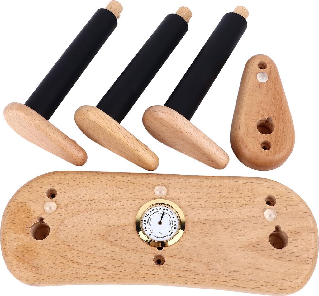 Gitarren-Wandhalterung, Feine Verarbeitung, Stabil, Holz, EVA, Universell, Platzsparend, Geteilter Gitarrenhaken, Geteilt fr Musikzimmer (Mit Hygro...