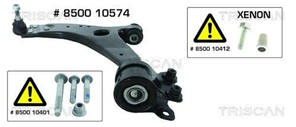 Bras de suspension pour Ford Focus 03- et Volvo C30 06- Côté Gauche LE