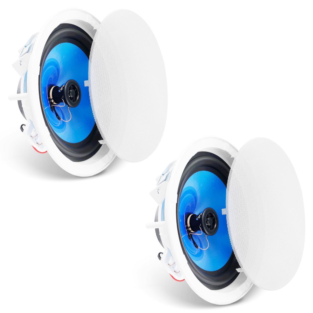 VEVOR 2 Stück 20 cm Deckenlautsprecher, 50 W, Decken- und Produktbild 