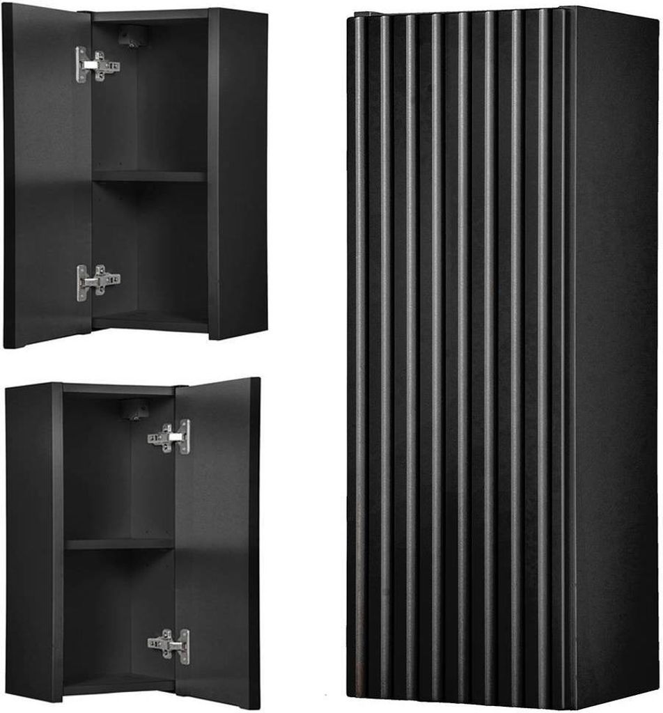 Hängeschrank 'Skelbolu' mit einer Tür gerillt 57 x 20 x 19 Produktbild 