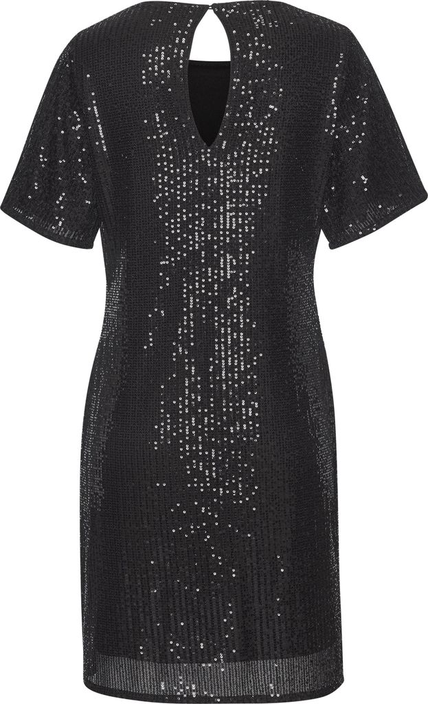 LASCANA Paillettenkleid schwarz Größe 34