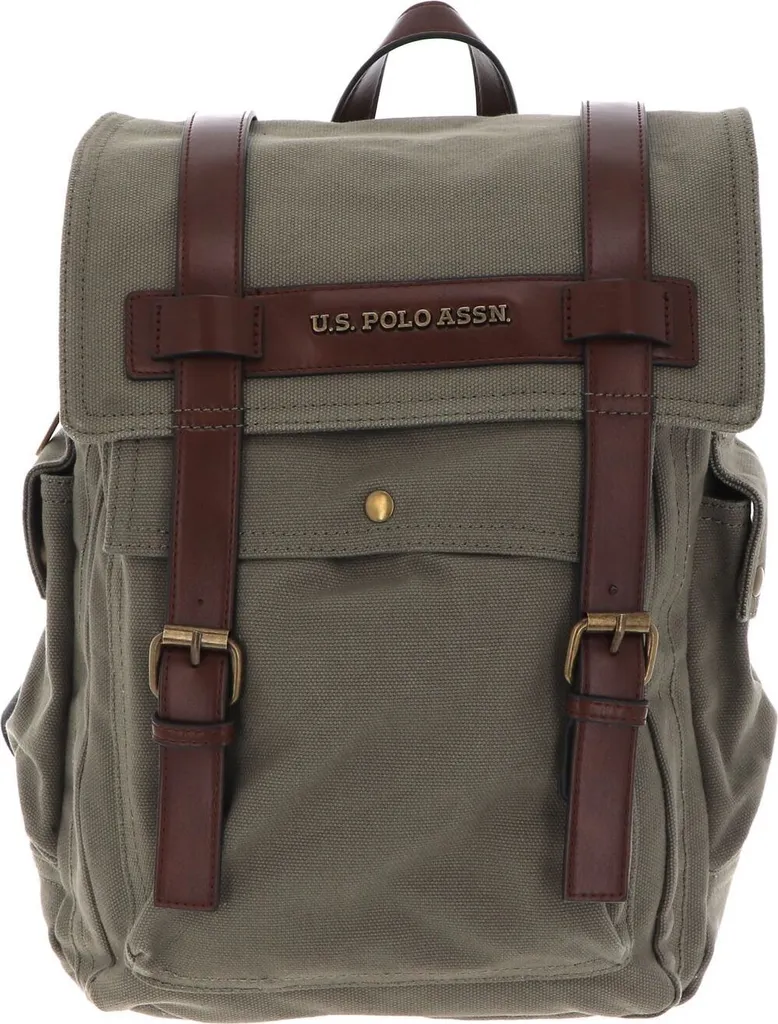 Zaino U.S. Polo Assn. Lubbock Verde Militare con Scomparto Laptop