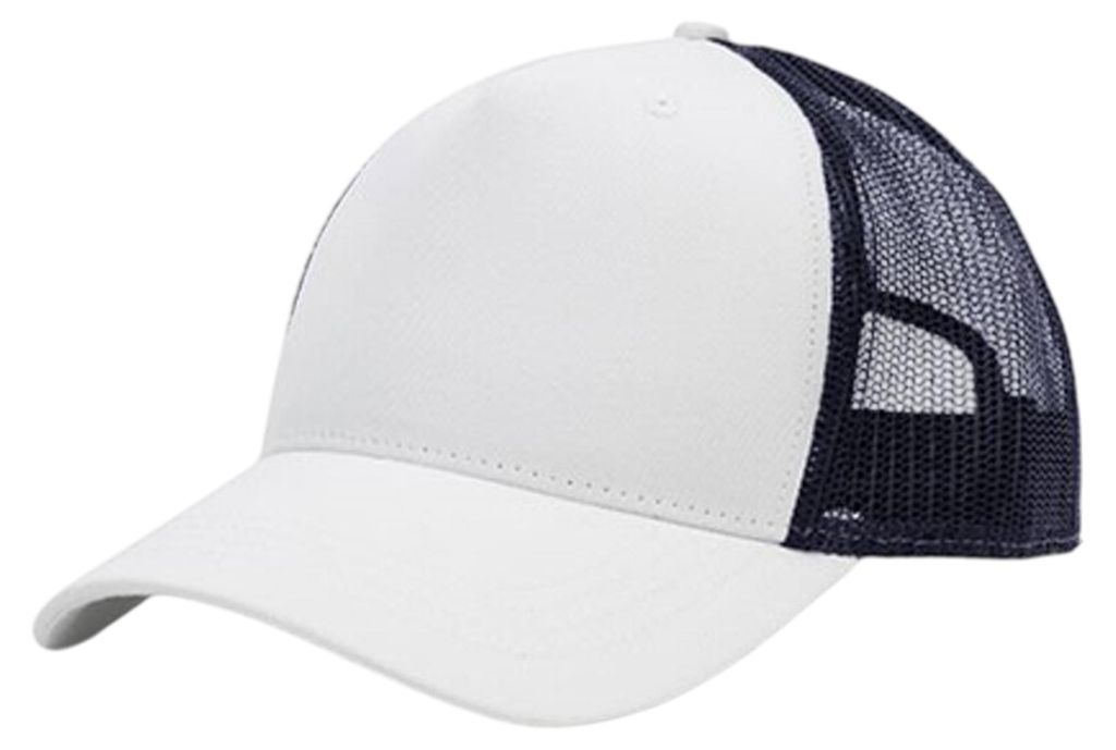 Brain Waves - Trucker Cap 5 Segmente LT1239 (Einheitsgröße) (Weiß/Marineblau)