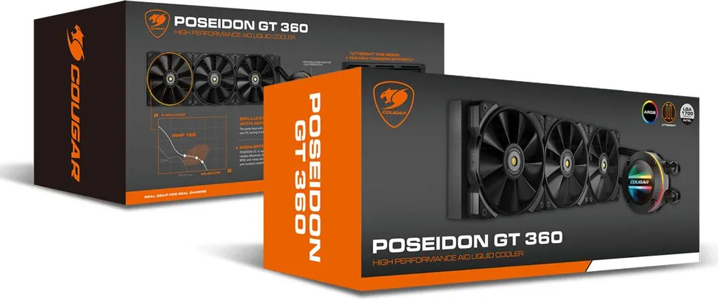 Refroidisseur CPU COUGAR POSEIDON-GT 360 avec Pompe Haute Performance