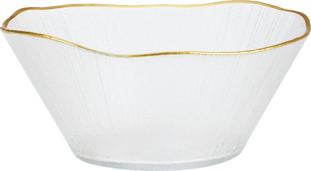 Salatschüssel aus Goldglas 21 cm, 1,2 l Produktbild 